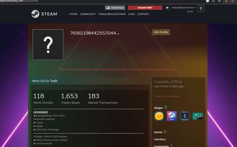 are steam reps trade banned